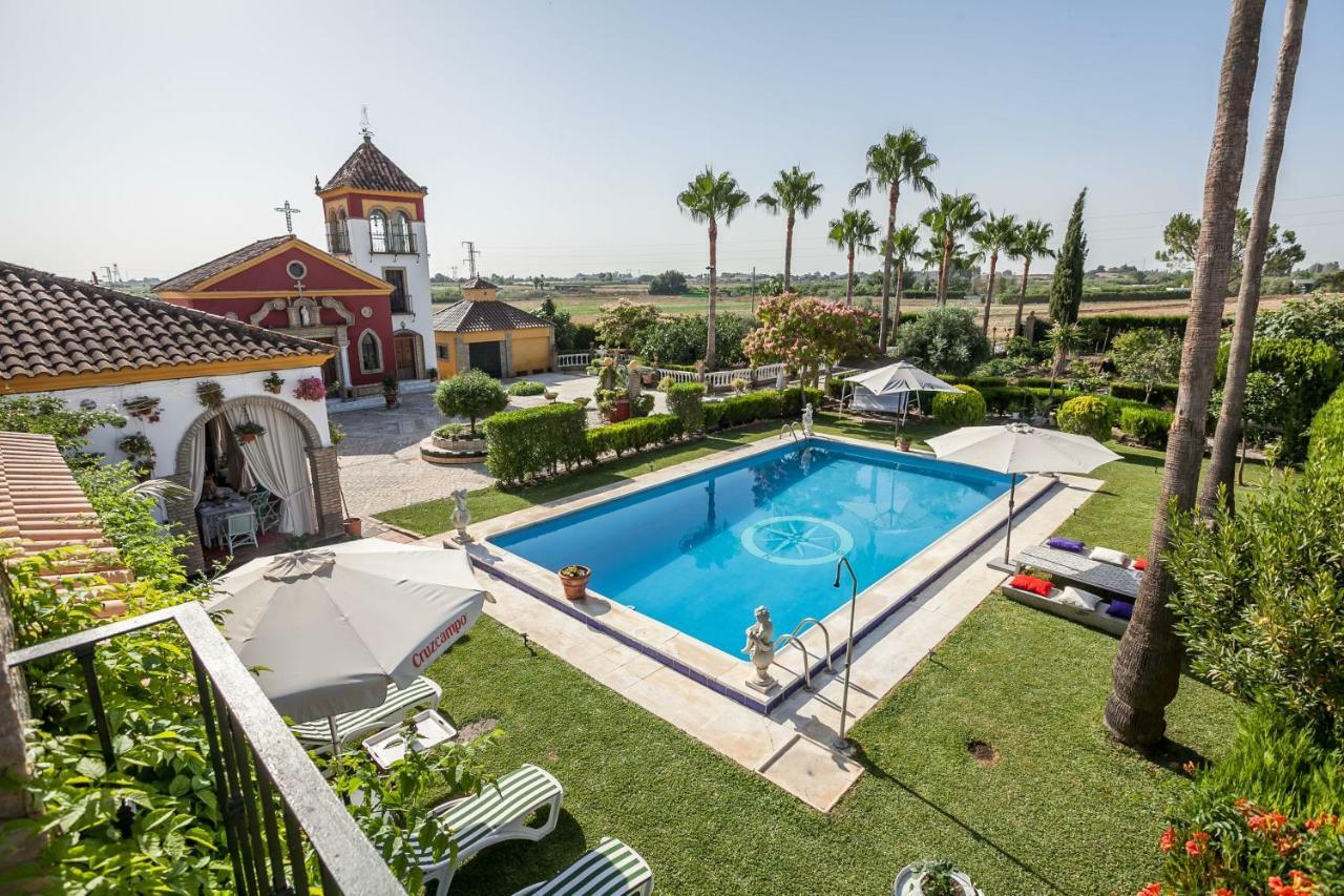 Casa De Campo Con Piscina En Sevilla En Лос-Паласьос-і-Вільяфранка Екстер'єр фото
